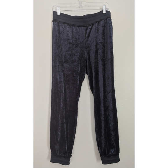 Free People Intimately Free Blue Velour Joggers - Picture 1 of 8